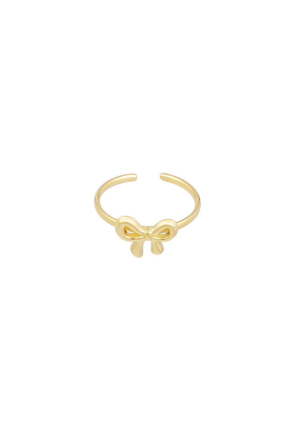 kleine strik ring- goud