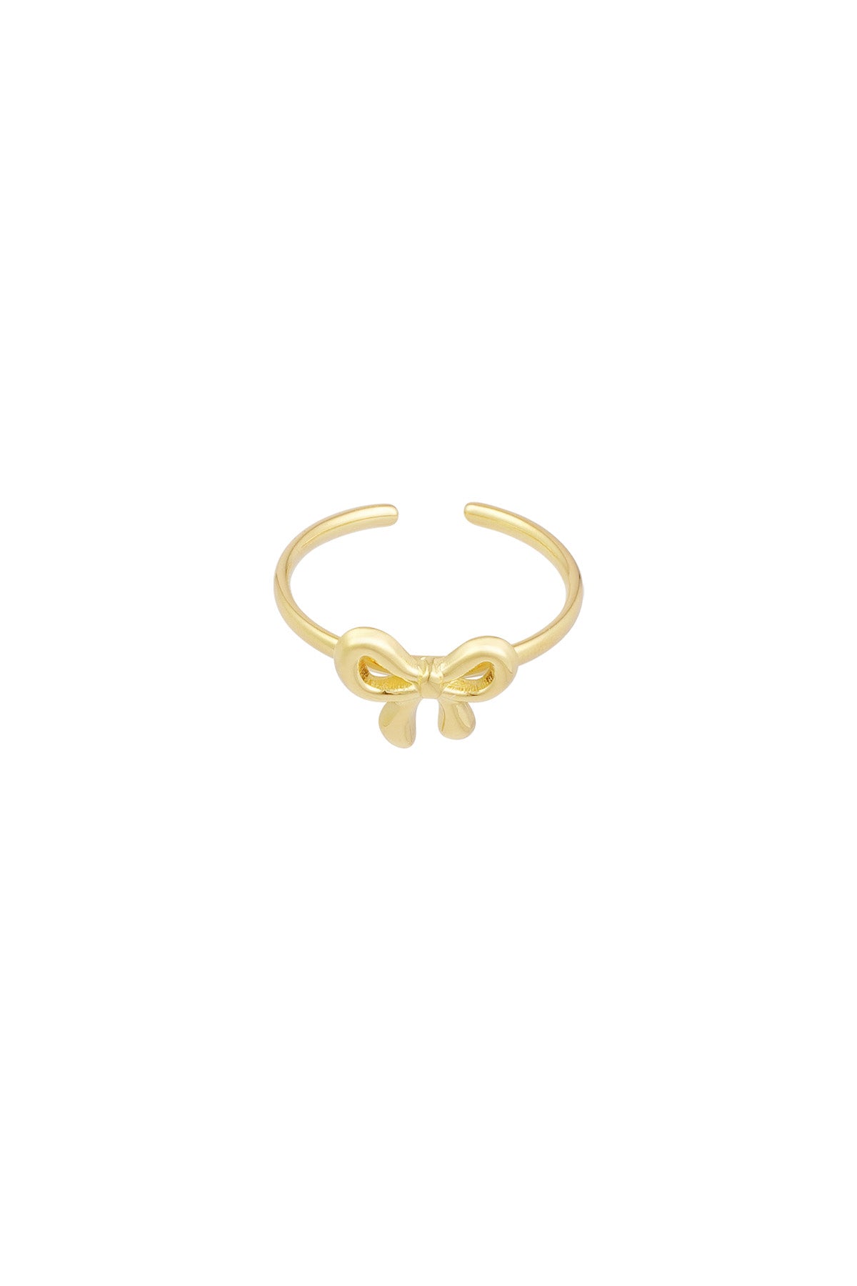 kleine strik ring- goud
