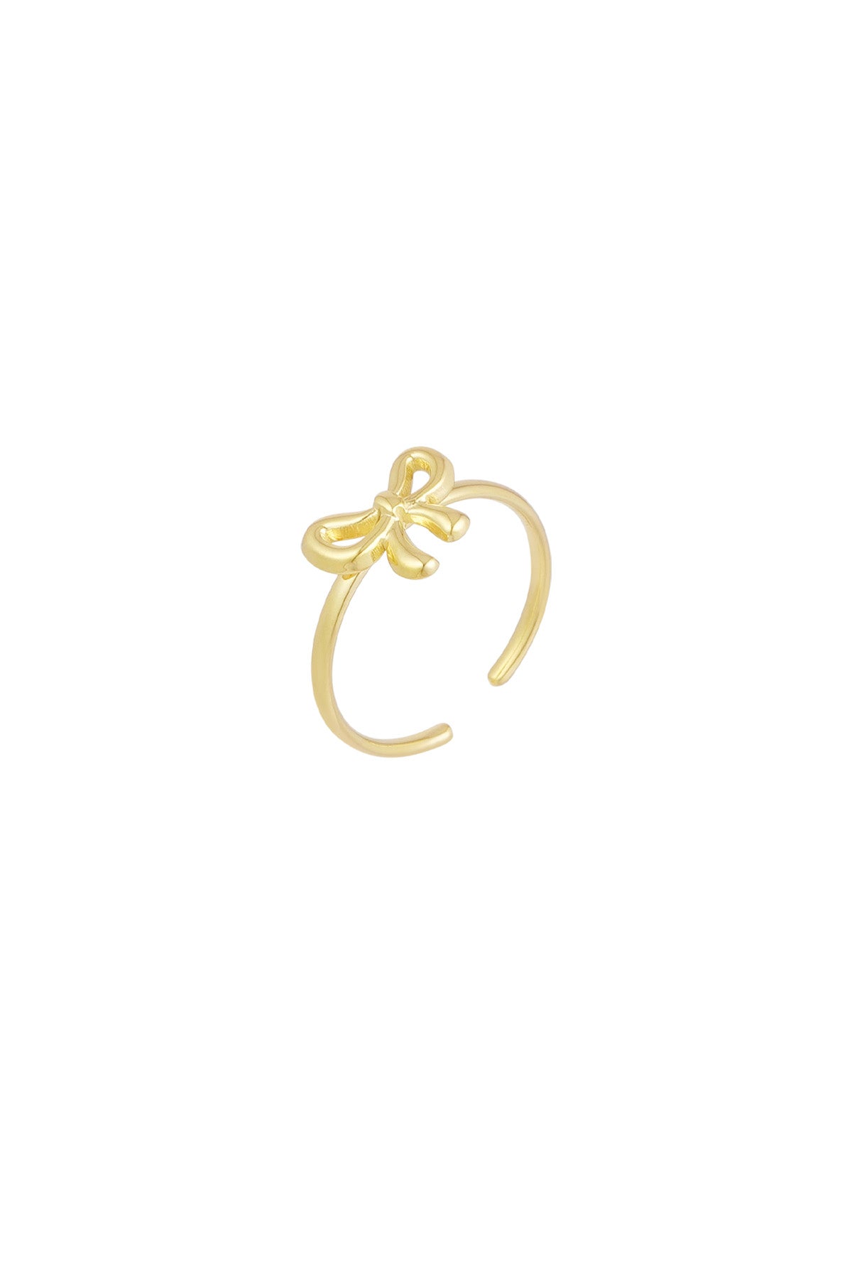 kleine strik ring- goud